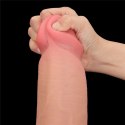 King Sized Sliding Skin™ Dual Layer Dong 14’’ – Gigantyczne Dwuwarstwowe Dildo z Przyssawką