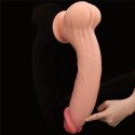 King Sized Sliding Skin™ Dual Layer Dong 14’’ – Gigantyczne Dwuwarstwowe Dildo z Przyssawką