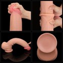 King Sized Sliding Skin™ Dual Layer Dong 14’’ – Gigantyczne Dwuwarstwowe Dildo z Przyssawką