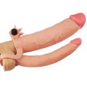 Add 3" Pleasure X Tender – Wibrująca Podwójna Nakładka na Penisa | Real Feel