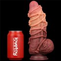 Love Toy™ King Size Dual-Layered Platinum Silicone Cock 9.5’’ – Realistyczne Dildo z Przyssawką i Liną