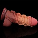 Love Toy™ King Size Dual-Layered Platinum Silicone Cock 9.5’’ z Linką