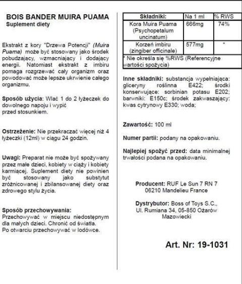 Bois Bandé – Naturalny afrodyzjak dla mężczyzn (100 ml) Bois Bandé – Naturalny afrodyzjak dla mężczyzn (100 ml)