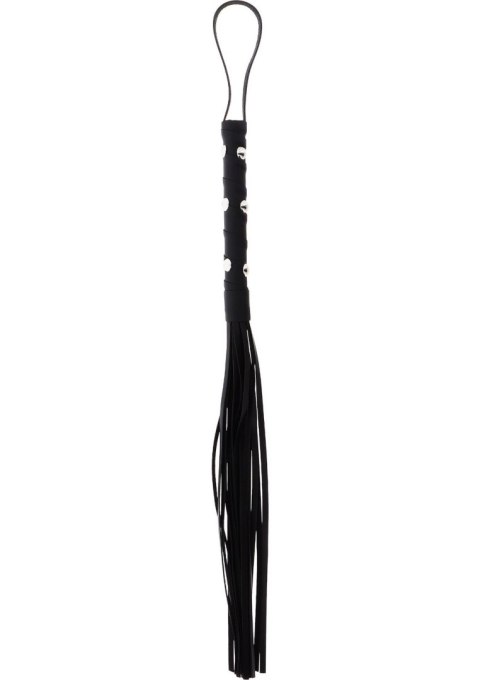 Short Studded Flogger Whip Black Short Studded Flogger Whip Black