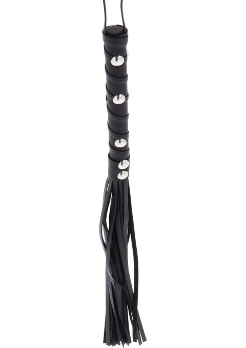 Short Studded Flogger Whip Black Short Studded Flogger Whip Black