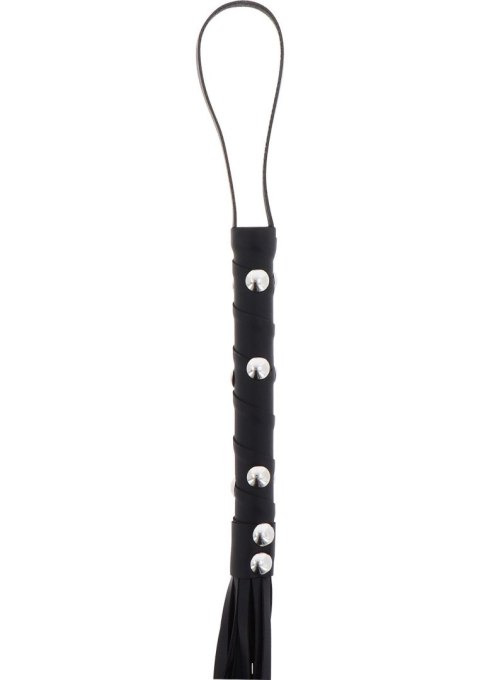Short Studded Flogger Whip Black Short Studded Flogger Whip Black