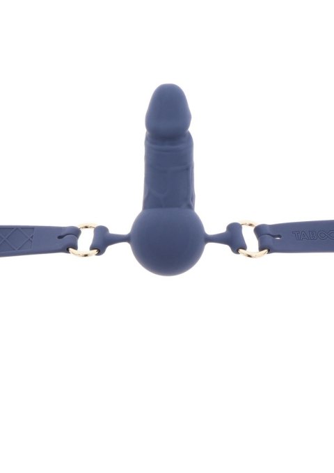 Silicone Penis Ball Gag Blue Silicone Penis Ball Gag Blue