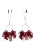 Tweezers With Feathers Gold