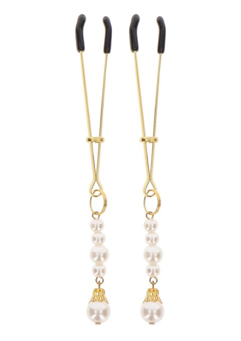 Tweezers With Pearls Gold Tweezers With Pearls Gold