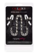 Crystal Chain Nipple Clamps Silver Crystal Chain Nipple Clamps Silver