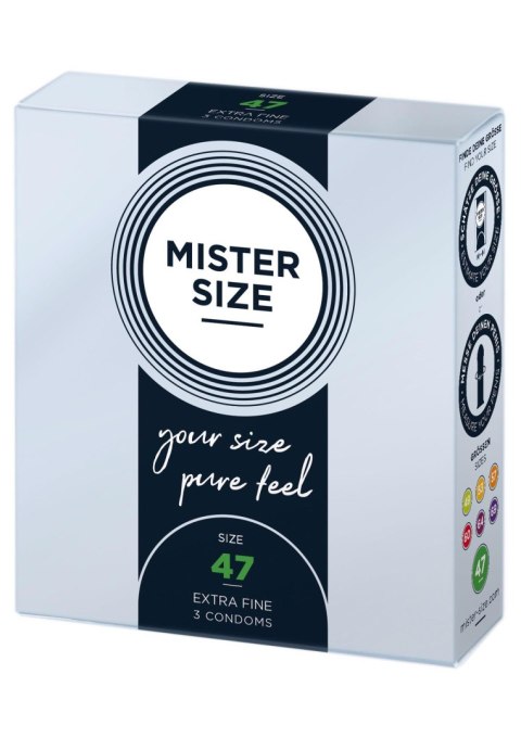 MISTER SIZE 47 mm Condoms 3 szt. – Ultra Thin