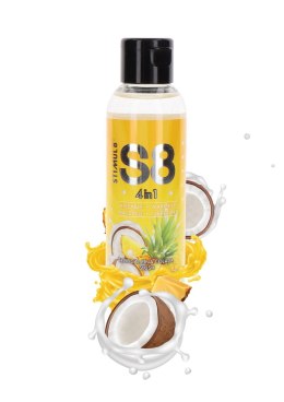 S8 4-in-1 Dessert Lube Pineapple 125 ml – Jadalny żel intymny, olejek i afrodyzjak