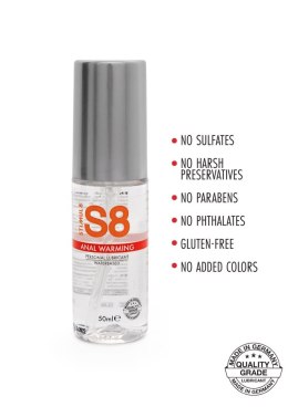 S8 Waterbase Warming Anal Lube – 50 ml | Wodny Żel Analny z Efektem Rozgrzewania