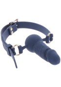 Silicone Penis Ball Gag Blue Silicone Penis Ball Gag Blue