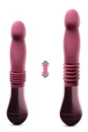 Temptasia™ Trixie Thrusting Dildo Wine – Wibrujące Dildo z Funkcją Pchnięć