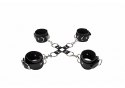 Leather Hand And Legcuffs - Black Leather Hand And Legcuffs - Black