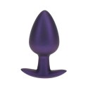 Smooth Silicone Anal Plug - Large - 3.5" / 8,9 cm - Metallic Purple Smooth Silicone Anal Plug - Large - 3.5" / 8,9 cm - Metallic Purple