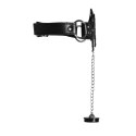 Open Mouth Gag with Plug Stopper - Black Open Mouth Gag with Plug Stopper - Black