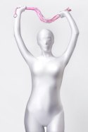 Anonymo flogger, PU leather, pink, 64 cm Anonymo flogger, PU leather, pink, 64 cm