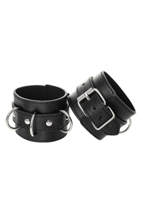 Anonymo handcuffs, PU leather, black Anonymo handcuffs, PU leather, black