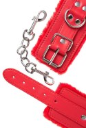 Anonymo handcuffs, PU leather, red, 27 cm Anonymo handcuffs, PU leather, red, 27 cm
