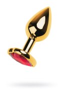 Gold anal plug with gem Gold anal plug with gem