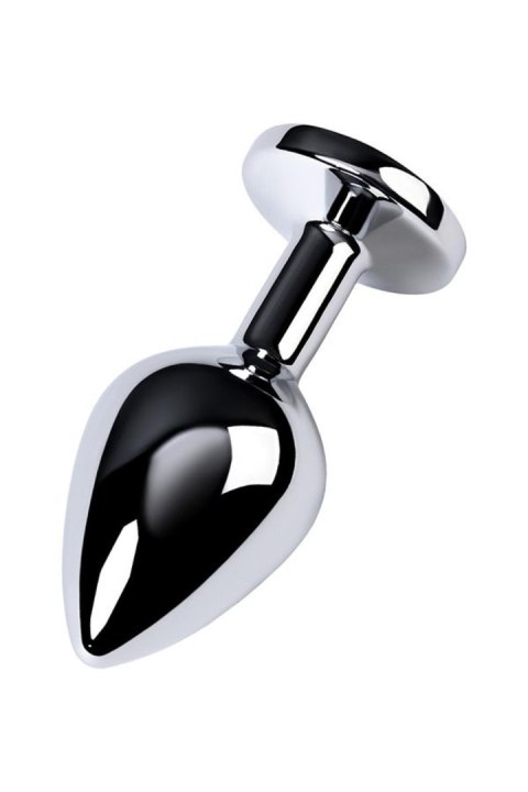 Silver anal plug TOYFA Metal,with a amethyst colored gem Silver anal plug TOYFA Metal,with a amethyst colored gem