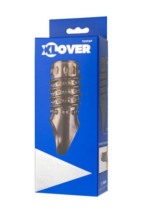 ToyFa XLover, Penis sleeve, for enlargement, TPE, transparent black, 10,5 cm ToyFa XLover, Penis sleeve, for enlargement, TPE, transparent black, 10,5 cm