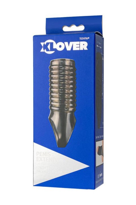 ToyFa XLover, Penis sleeve, for enlargement, TPE, transparent black, 11 cm ToyFa XLover, Penis sleeve, for enlargement, TPE, transparent black, 11 cm