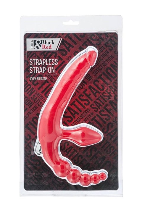 Black & Red Beltless Strap-On – Bezpaskowy Strap-On z Wibratorem Black & Red Beltless Strap-On – Bezpaskowy Strap-On z Wibratorem