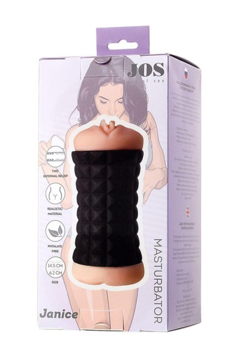 JOS JANICE™ | Dwustronny Masturbator 14,5 cm z TPR JOS JANICE™ | Dwustronny Masturbator 14,5 cm z TPR