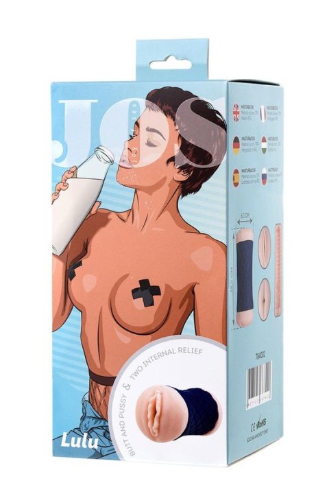 JOS LULU™ | Dwustronny Masturbator 14,5 cm z TPR JOS LULU™ | Dwustronny Masturbator 14,5 cm z TPR