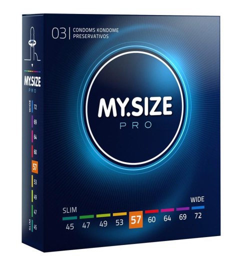 MY.SIZE PRO 57 mm – prezerwatywy (3 sztuki) MY.SIZE PRO 57 mm – prezerwatywy (3 sztuki)