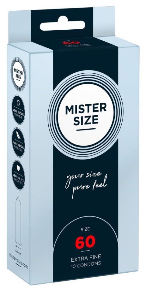 Mister Size 60 mm – prezerwatywy (10 sztuk) Mister Size 60 mm – prezerwatywy (10 sztuk)