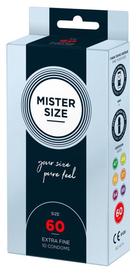 Mister Size 60 mm – prezerwatywy (10 sztuk) Mister Size 60 mm – prezerwatywy (10 sztuk)