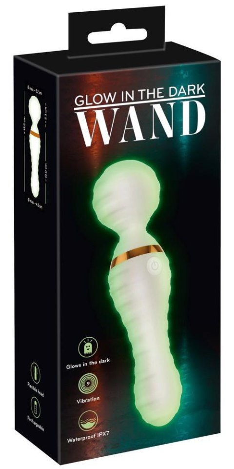You2Toys™ – GITD Wand Vibrator | Masażer Świecący w Ciemności Glow in the Dark • 9 Trybów Wibracji • Wodoodporny