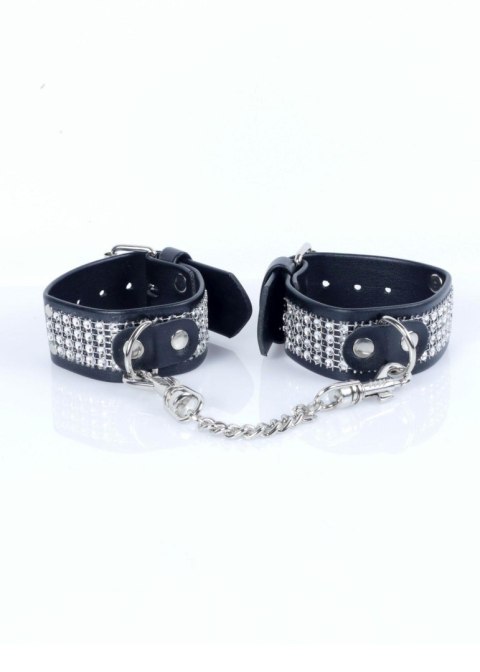 Fetish B - Series Handcuffs with cristals 3 cm Silver Fetish B - Series Handcuffs with cristals 3 cm Silver
