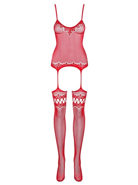 Bielizna-Bodystocking F214 czerwony S/M/L Bielizna-Bodystocking F214 czerwony S/M/L