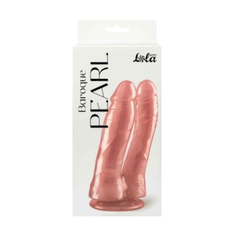 Double Pearlescent Dildo Baroque Pearl Pink | Podwójne dildo z perłowym połyskiem Double Pearlescent Dildo Baroque Pearl Pink | Podwójne dildo z perłowym połyskiem