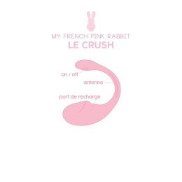 Le Crush Rose Pale – Jajeczko wibrujące sterowane aplikacją