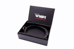 WHIPS – Obroża Męska, Wąska Czarna (Skórzana, 3 cm)