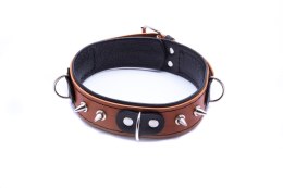 WHIPS – Obroża Niewolnika ze Smyczą, Koniakowa (Skórzana, 4,5 cm)