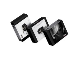 WHIPS – Pasek Skórzany z Ćwiekami i Łańcuchem (4 cm)