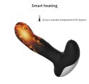 Wibrator Silicone Massager USB 7 Function + Pulsator / Heating BLACK