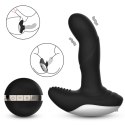 Wibrator Silicone Massager USB 7 Function + Pulsator / Heating BLACK
