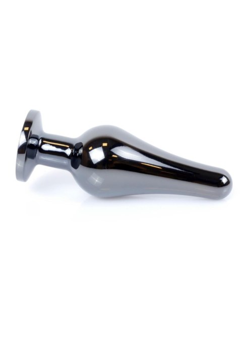 Plug-Jewellery Dark Silver BUTT PLUG- Black Plug-Jewellery Dark Silver BUTT PLUG- Black