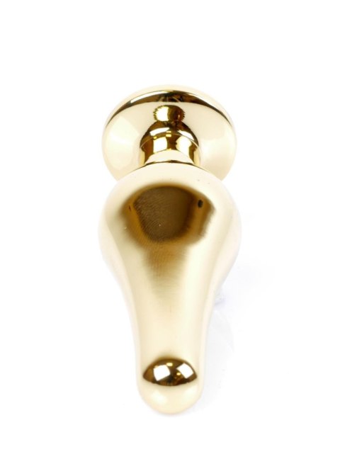 Plug-Jewellery Gold BUTT PLUG- Green Plug-Jewellery Gold BUTT PLUG- Green