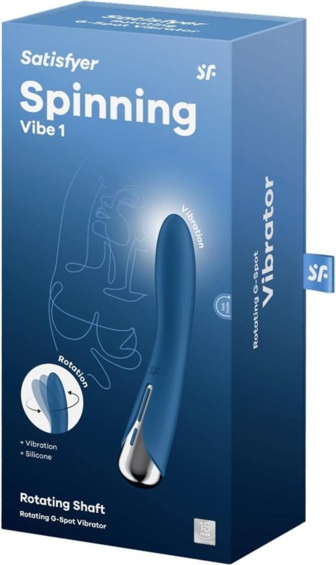 Satisfyer™ Spinning Vibe 1 Blue – Obrotowy Wibrator Punktu G Satisfyer™ Spinning Vibe 1 Blue – Obrotowy Wibrator Punktu G