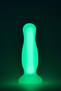 RADIANT SOFT SILICONE GLOW IN THE DARK PLUG SMALL GREEN