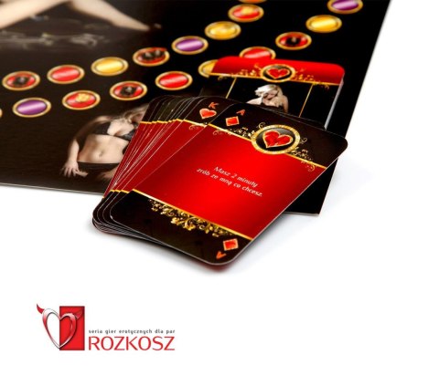 Gra Erotyczna „Rozkosz” – Planszówka dla Par z Kajdankami i Gadżetami | Bestseller Playboya Gra Erotyczna „Rozkosz” – Planszówka dla Par z Kajdankami i Gadżetami | Bestseller Playboya